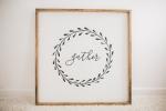 Exquisite Wooden Plank Plaque , Square Wooden Signs With Love Sayings
