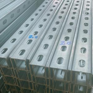 Quality Slotted Hot Dip Galvanized Strut C Channel Max Load 2.50kg/m 1.5mm - 2.5mm wholesale