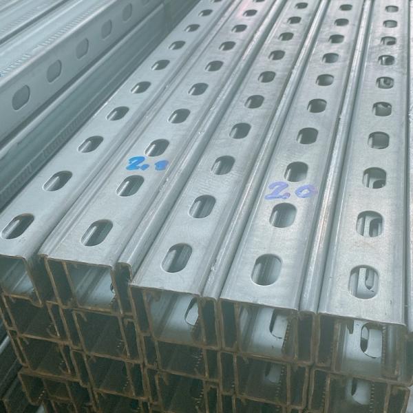 Slotted 41mm Strut C Channel Section Cold Formed Channel Steel Profile HDG