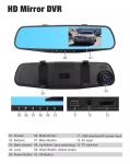 4.3" Dual Lens Vehicle Blackbox DVR Full HD 1080P Driving Recorder