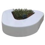 Large Irregular Fiberglass Planter Troughs For Commercial Plazas