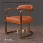 Customized Hairline Gold stainless steel table chair for restaurant metal