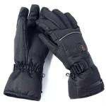Anti Slip Thermal Heat Gloves PU Leather Composite Fiber Heating Element