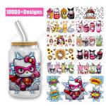 Wholesale Custom Designs Cartoon Printing Transfer Stickers Cartoon DTF Heat