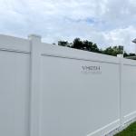 White Plastic PVC Vinyl Privacy Fence Panels Environmentally Friendly