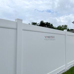 China White Plastic PVC Vinyl Privacy Fence Panels Environmentally Friendly on sale