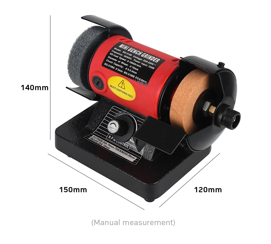150W Bench Grinding Polishing Machine Versatility With Table Saw Cutting