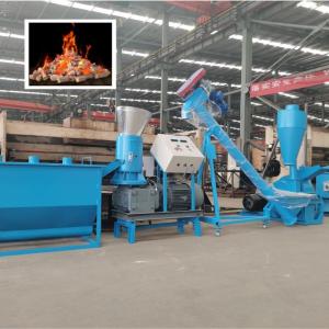 Quality Small Wood Pellet Processing Plant 400-600kg/H Wood Pellet Production Plant CE wholesale