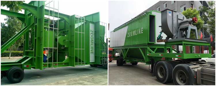 China Supplier Hot Mix Mobile Asphalt Station, 1000kg/Batch Mobile Asphalt Plant