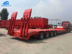 Quality Heavy Duty Flatbed Low Bed Semi Trailer 4 Axles Extra Durability Designed wholesale