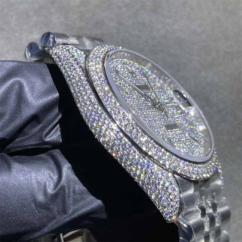 Hand Setting Moissanite Watch Rolex Rolex Datejust Watches 2824