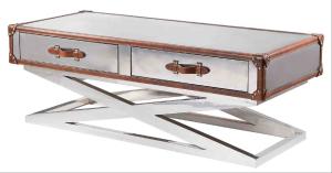 Quality Defaico Living Room Leather Antique Coffee Tables With Hardwood Frame wholesale
