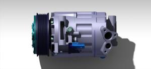 Quality 115mm Clutch R134a Electric Automotive Air Conditioning Compressor wholesale