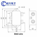DAA2 220V 1A-10A Single Phase Line AC EMI Noise Filter