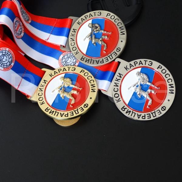 Soft plaque medal production, electroplating black nickel metallic medals custom
