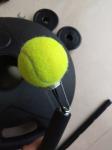 Steel plastic Portable Beach Tennis Net Black Tennis Trainer Rebounder Ball