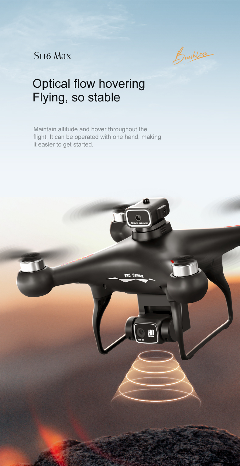 4K HD Dual Camera Foldable Quadcopter Helicopter with Obstacle Avoidance and Remote Control Professional Portable Drones
