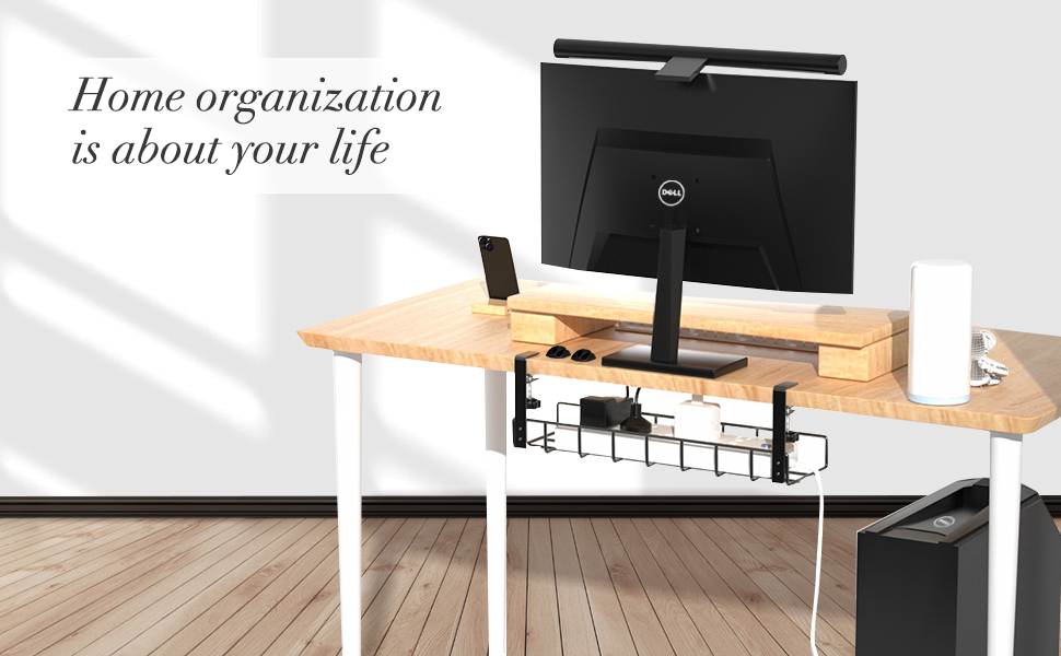 Wire Type Net Design Under Desk Cable Organizer for Cable Management