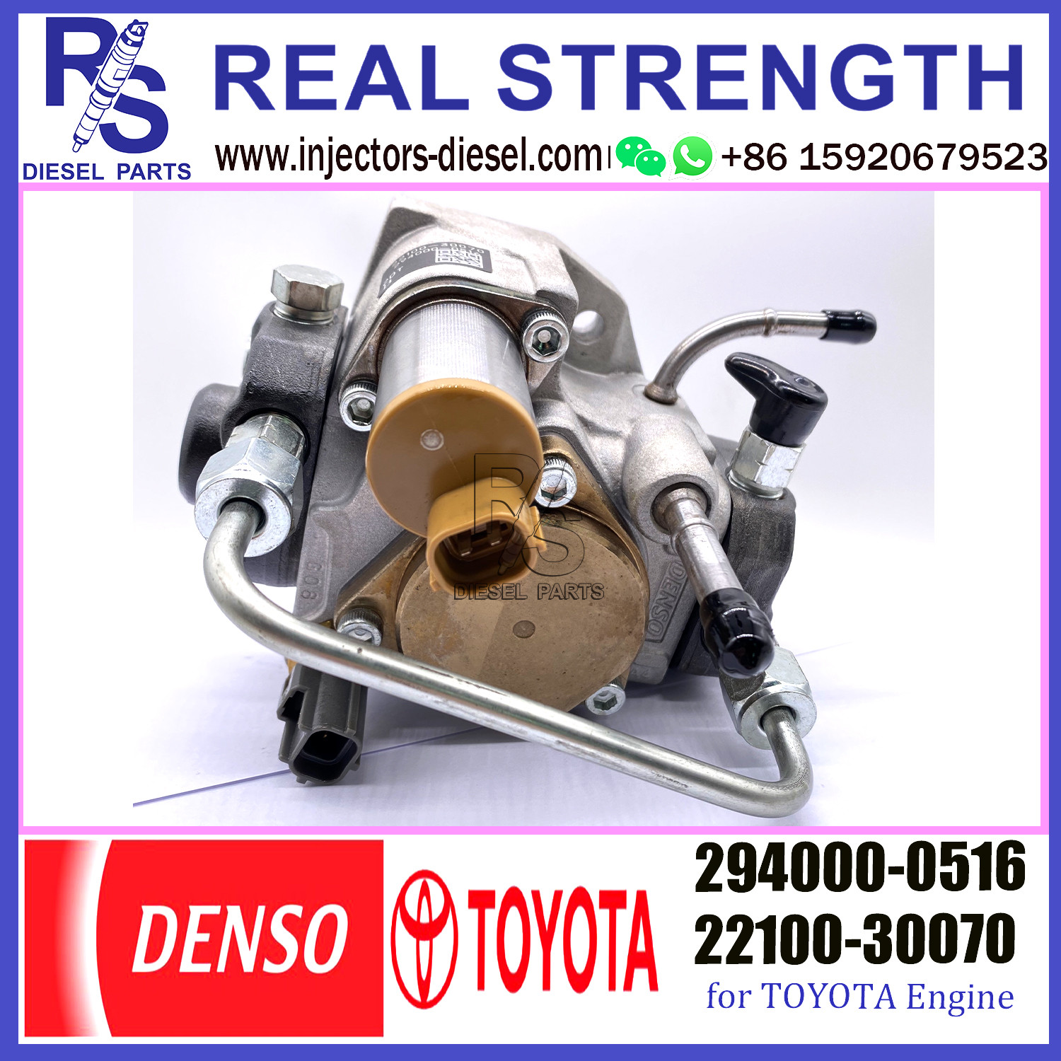 Diesel Engine Common Rail DENSO Fuel Pump 22100-30070 294000-0516 for TOYOTA engine