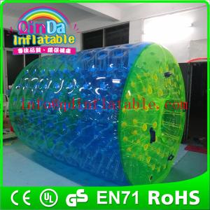 Quality QinDa Inflatable water park epuipment for sale inflatable water roller water rolling ball wholesale