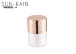 15ml 30ml Acrylic cosmetic cream jars ABS collar gold round bottle cream jar SR
