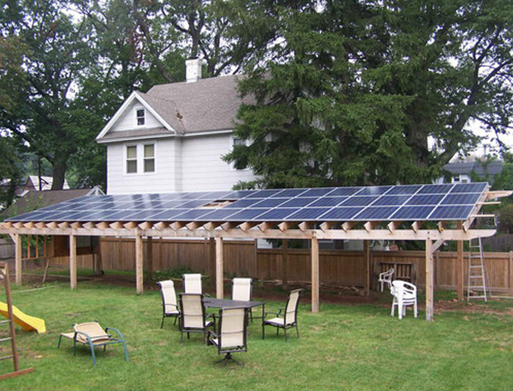 5kW Off Grid Solar System PWM Charge Controller 50Hz/60Hz Output Frequency Load Power
