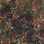 Military Camouflage Fabric Material Polyester Cotton Blend German Spotted Thick