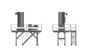 Quality Vertical 1000kg/H Q235B Hammer Mill Unit wholesale