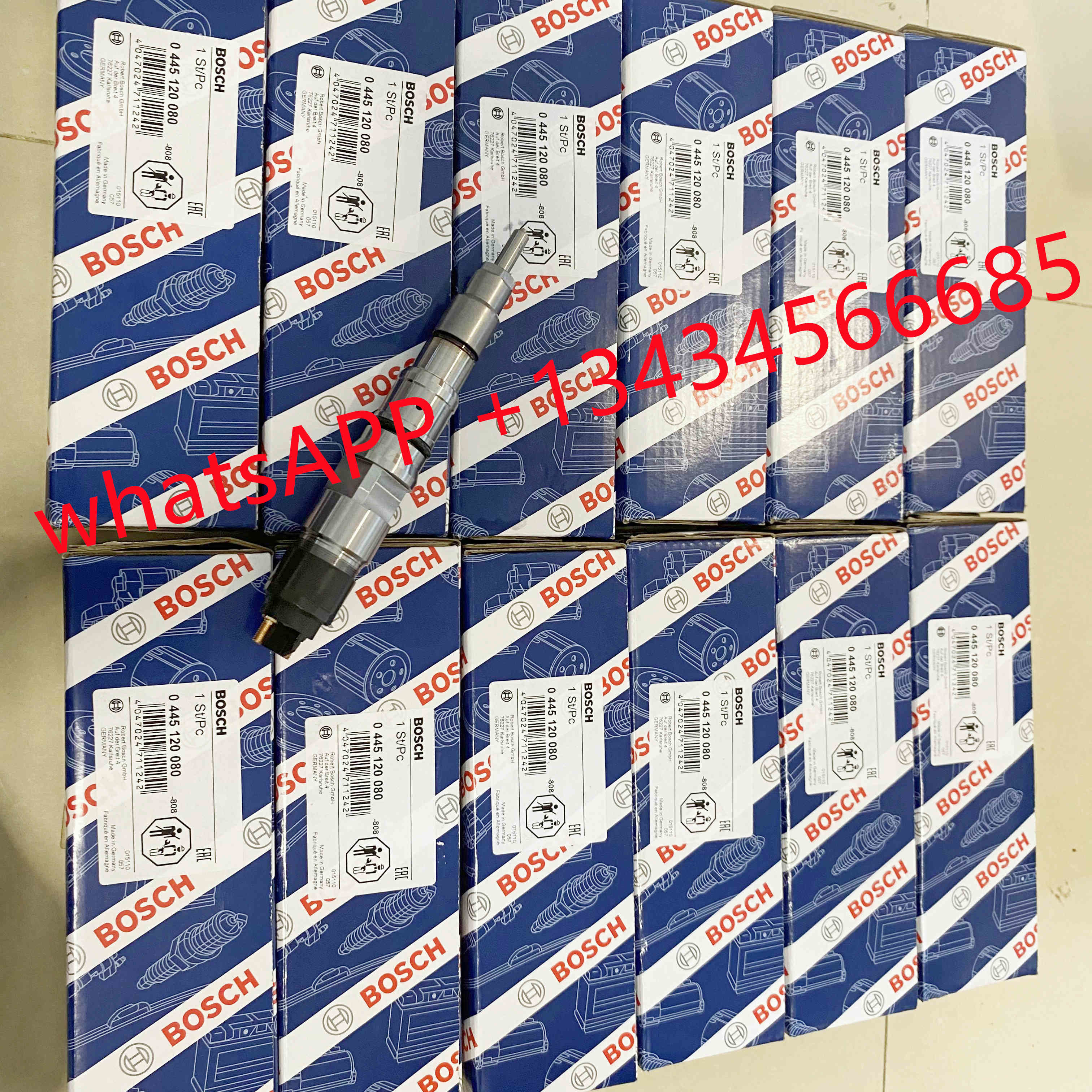 0445120268 / 0445120080 fuel injector is applicable to new products of Doosan Daewoo dx260lc-9c excavator