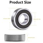 Open 6204 2RS Bearings P6 6204 ZZ Bearing Customized For Dental Conveying