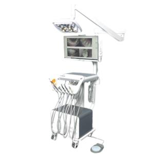 Quality Factory Mobile Dental Cart With Butterfly Light Portable Dental Treatment Trolley wholesale