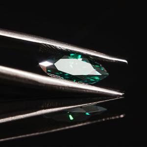 Quality VVS1 Green Loose Moissanite Gemstones Solitaire Pear Shaped custom wholesale