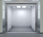 Hairline Stainless Steel Car Elevator Lift 5000KG VVVF Lift
