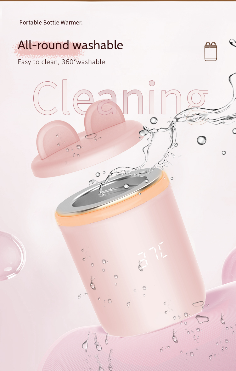 Waterproof Portable Baby Bottle Warmer Breastmilk Fast Heating Portable Milk Bottle Warmer