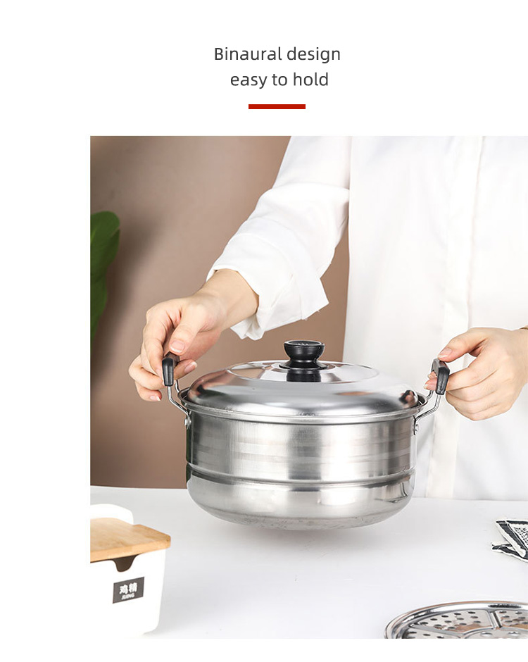 Quality Kitchen Cookware Set American Style Cooking Pot Sets 410 Stainless Steel Pots