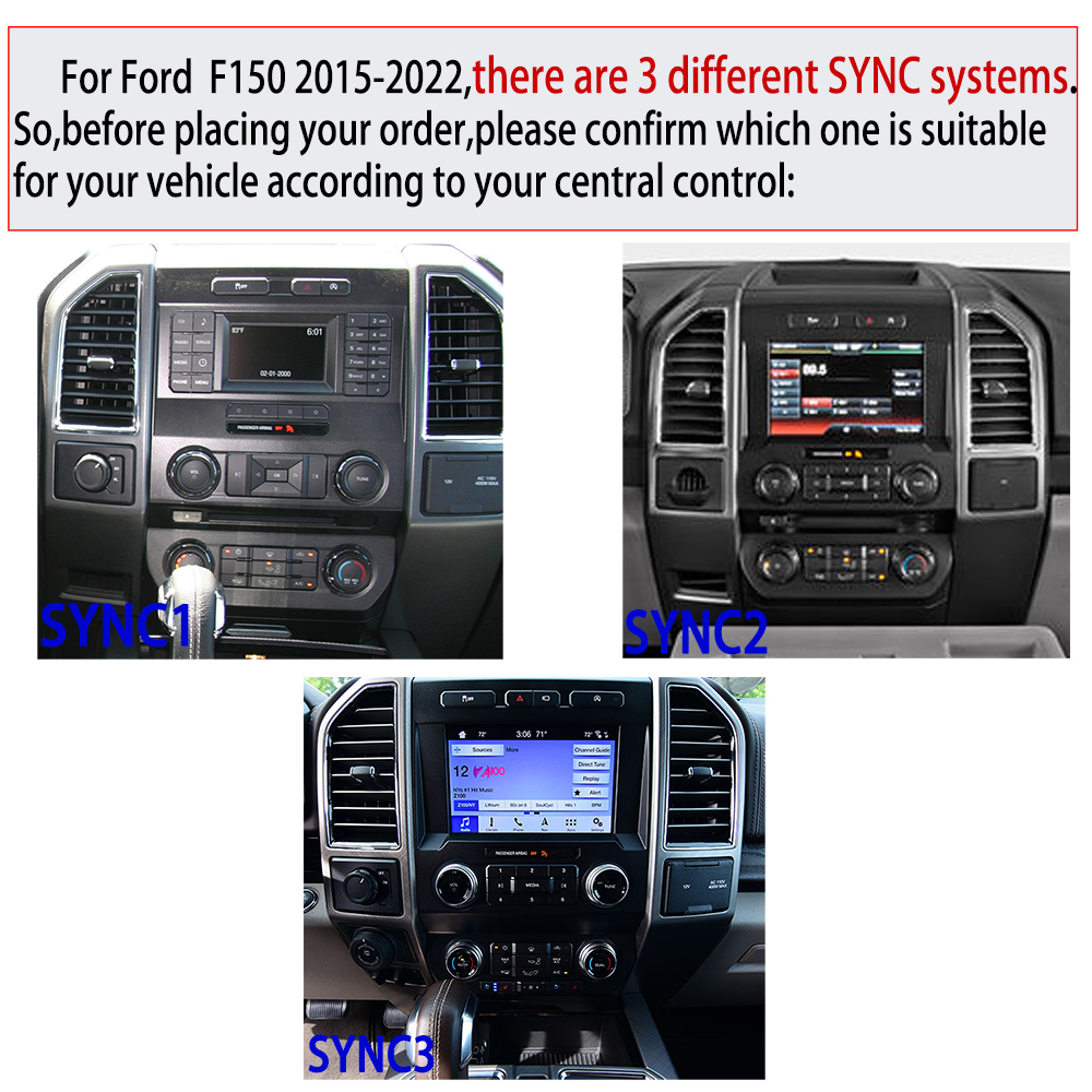 Viknav Car Radio For Ford F150 (2015-2022) 14.5 inch Upgrade Android Auto Audio MultimediaPlayer GPS Touch Screen