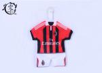 Soccer Fans Car Decoration Items Window Mini Jersey With Sucker Hanger Promotion