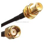 U.FL to SMA-female Bulkhead RG316 Coax Cable Assembly with Max Input Power of 50