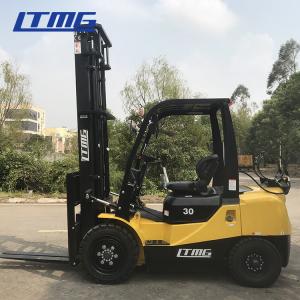 Quality LTMG Side Shift 3 .5 Ton Gas Powered Forklift , 4 Wheel Drive Forklift With Cabin wholesale