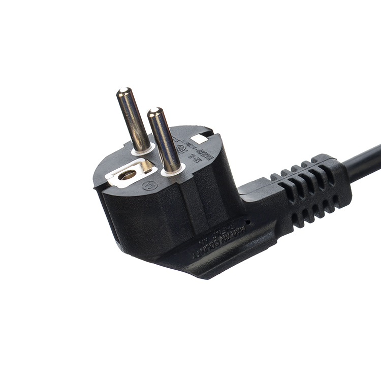 VDE/SNI/KC Plug Type 3 Round Pin Schuko Extension Cord for Stove and Oven Open End Design