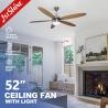 Buy cheap 230V AC Motor Indoor 5 MDF Blades LED Ceiling Fan from wholesalers