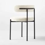Adjustable Modern Upholstered Dining Chairs White Upholstered Side Chair