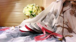 Quality Gift Wrapping Polyester Plaid Wired Ribbon Single Face Style wholesale