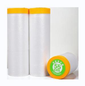 Quality 1100mm/1400mm Masking Film Hand-Powered Good Adhesion No Residue for Furniture Paint wholesale