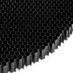 Round Black Aluminum Honey Comb Louver 2mm Side Length