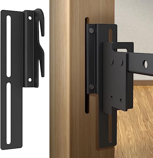 Bed Frame Brackets Headboard Adapter Adjustable Attachment Parts for Black Metal Beds
