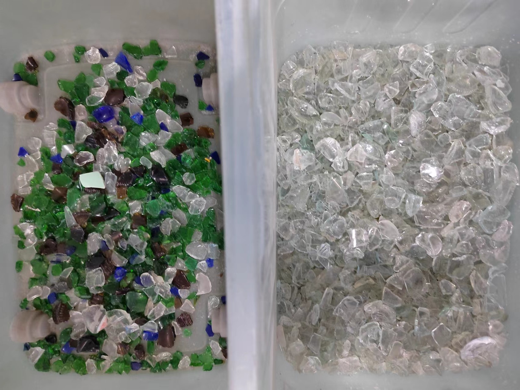 CCD Digital Blue Glass Color Sorter Machine For Amber Color Glass