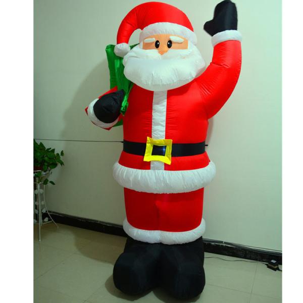 Christmas inflatable santa claus, christmas decoration led inflatable santa