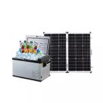 Solar Mini Fridge Freezer for Car Camping Battery Powered Portable Mini