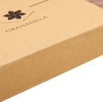 Recyclable Double Door Kraft Paper Gift Box CMYK PMS UV Hot Stamping